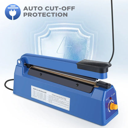 280/200mm 110/220V Heat Seal Machine Household Impulse Vacuum & Power Suction Food Meat Plastic Bag Sealer Kitchen Fruit Storage