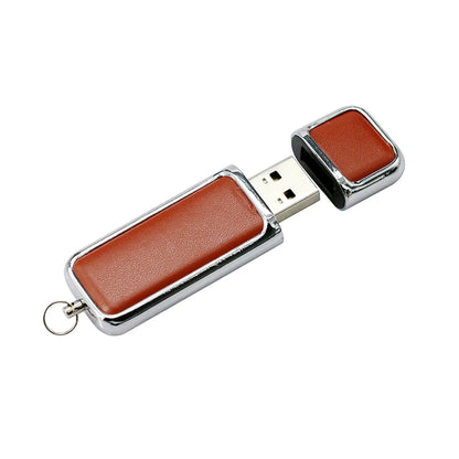 Pendrive 256GB USB Flash Drive Leather with Metal Keychain 64GB 32GB 8GB Business Usb Memories Disk 128GB Pen Drive Memory Stick