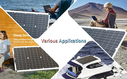 110V220V 6000W Flexible Solar Panel System Kit  12V Battery Charger Controller  Inverter Complete For Home Outdoor Capming