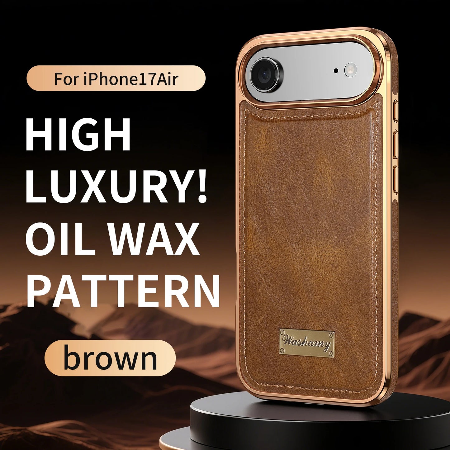 Business Retro Leather Back Case For iPhone 17 Pro Max / 17 Air For Magsafe Magnetic Magnets Shell