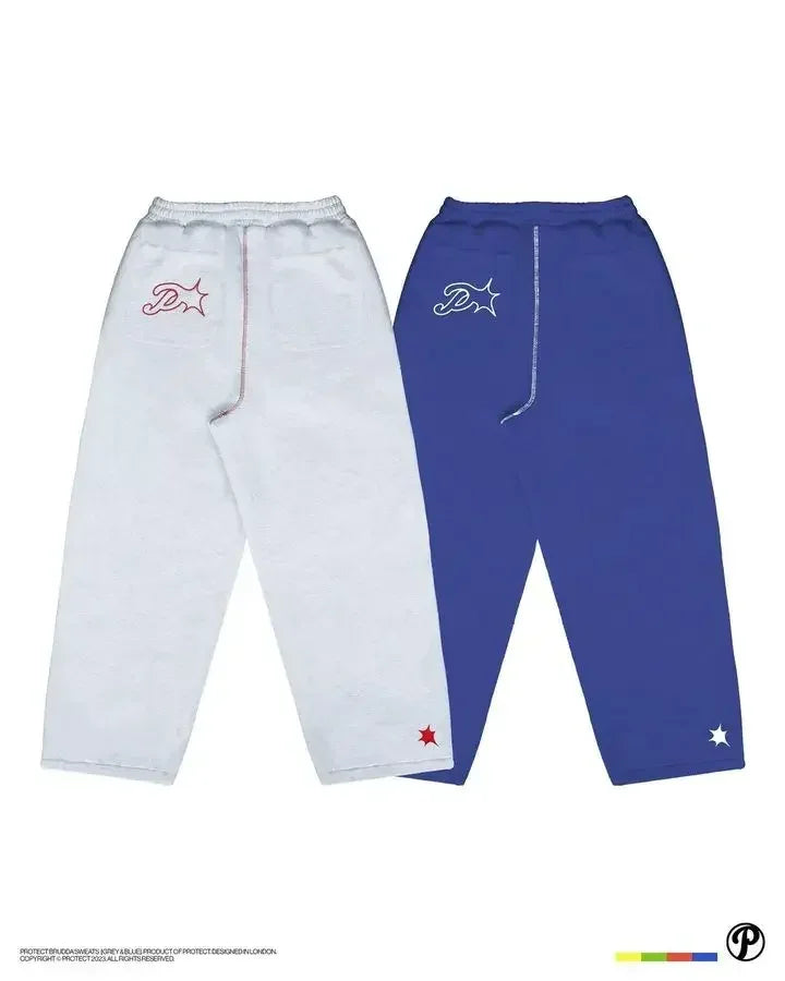 Man Y2k Pants Joggers Men Streetwear Embroidered Pink Long Sweatpants Cargo Clothing Casual Police Trousers American Harajuku