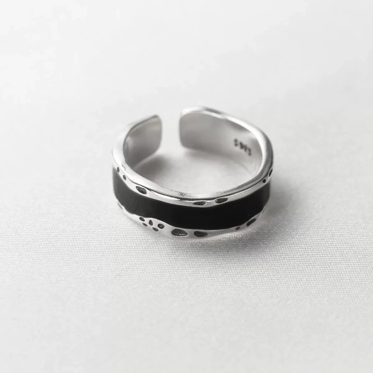 VENTFILLE 925 Sterling Silve Love Heart  Ring for Women Girl Gift Line Pearl Korean Sweet  Jewelry Birthday Gift Dropshipping