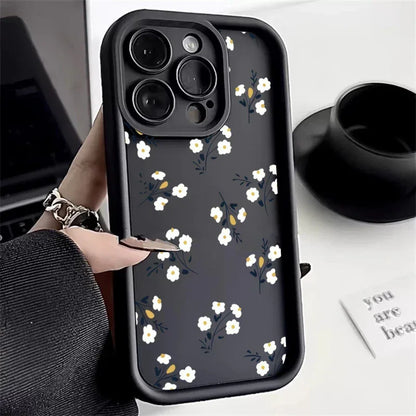 Vintage Flower Phone Case for Samsung A54 5g Case S23 A34 A53 5g A14 A13 A32 A23 A33 A52 S21 FE S22 S23 S24 Ultra Cover