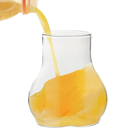 1pc Butt Drinking Cups 450ml Transparent Borosilicate Glass Coffee Mug Funny Coffee Mug Glass Women Body Ass Cup Milk Water Mugs