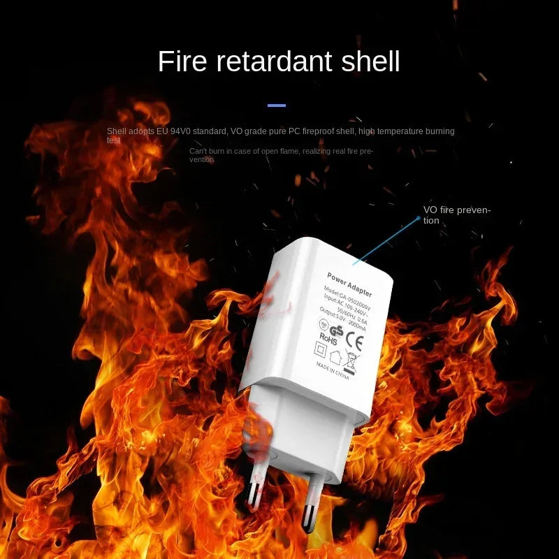 5V 2A EU Plug Adapter USB Wall Charger for Samsung iphone Xiaomi Mobile Phone Charger for ipad Universal Travel AC Power Charger
