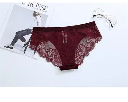 Women's Lace Velvet Wireless Underwear Set Thin Section Comfortable Bra And Panties for Autumn Winter
