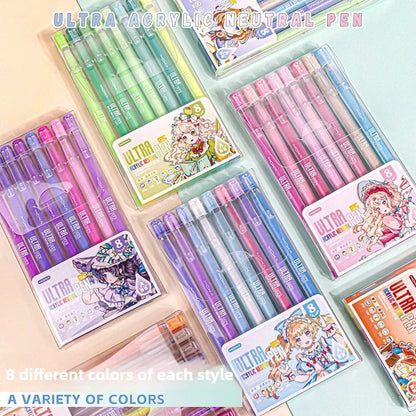150/6 Colors Acrylic Gel Pen Student Diary Scrapbook Painting DIY Gel Pen Set Color Drawing Doodling Art Markers School Supplies