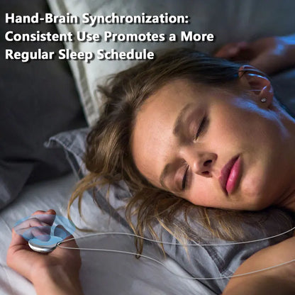 Lenovo Mini Smart Sleep Speaker Quickly Fall Asleep with This Handheld Microcurrent Low-Frequency Pulse Deep Sleep Aid Silver