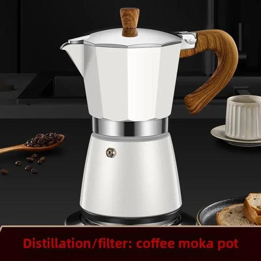 Portable Electric Mocha Pot American Hand Brewed Coffee Pot Extraction Coffee Filter Pots Octagonal Electric Coffees Pots