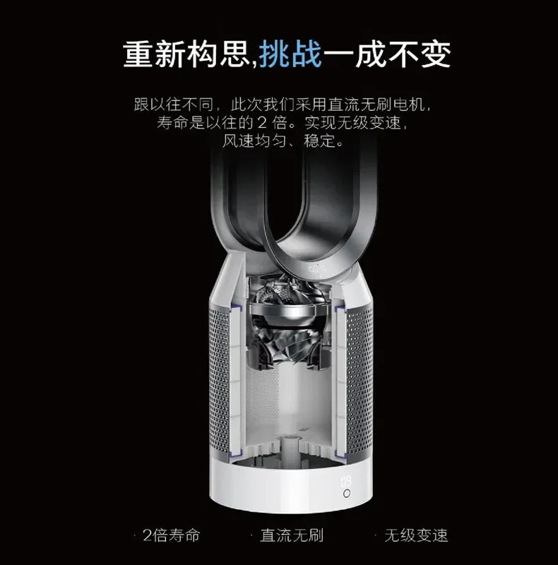 German Bladeless Air Purification Electric Fan Household Ultra-Quiet Desktop Floor Fan Bladeless Electric Fan 220v