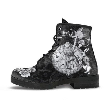2022 Skull Flower Print High-Top Sneakers Women Boot Autumn Winter Fashion Woman Ankle Boots Adult Botas Mujer Plus Size 43