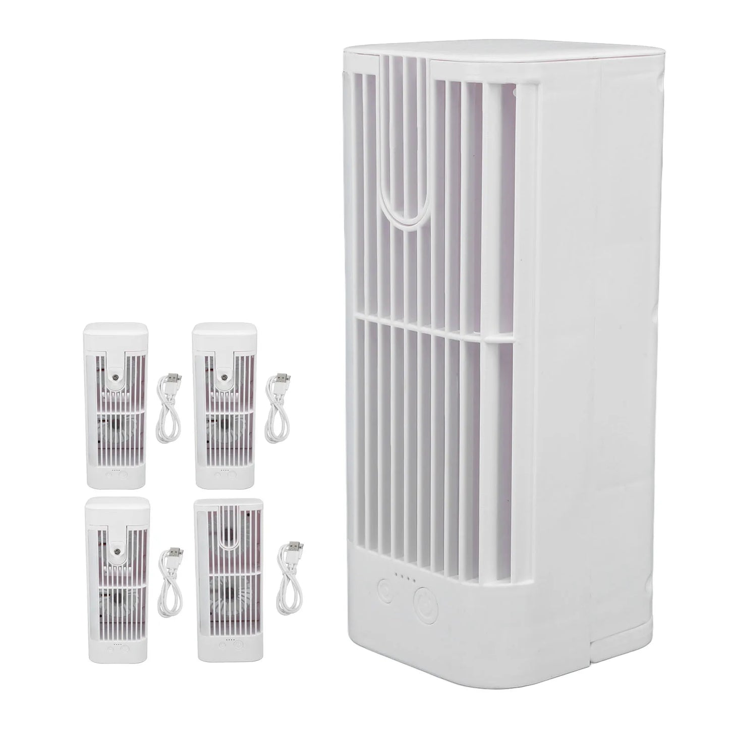 Desktop Air Conditioner Fan, Desk Air Cooler Excellent Cooling Effect Night Light Air Conditioner Fan for Homes Dormitories