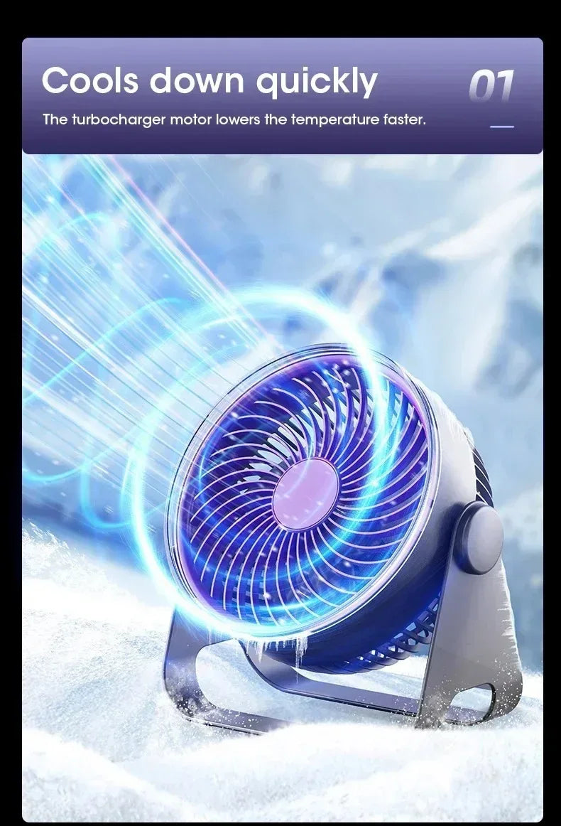 5-Speed Adjustable Multifunctional Electric Fan Circulator Portable Quiet Home Ventilator Desktop Wall Ceiling Fan Air Cooler