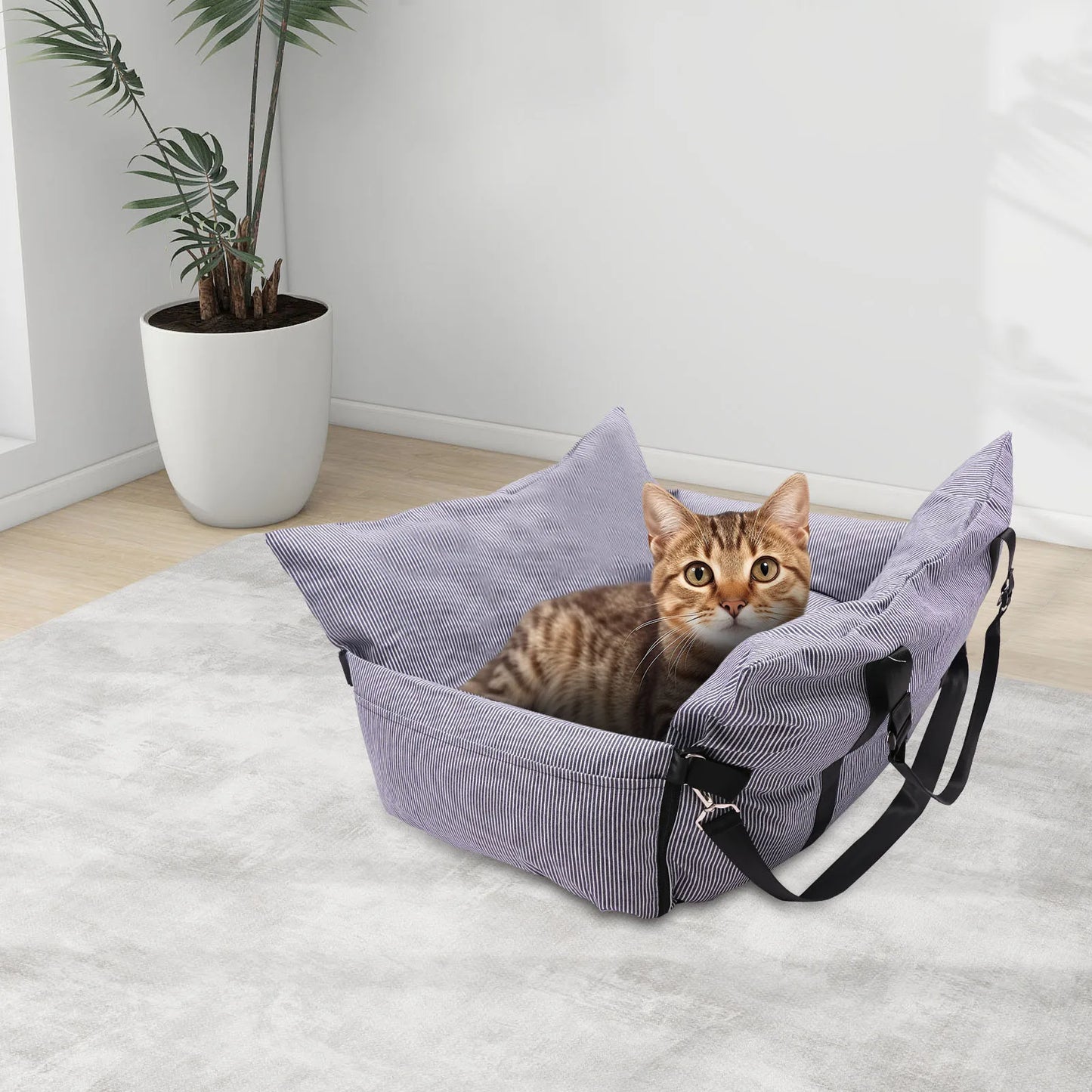 Dog Car Seat, Portable Pet Seat, Dog Car Travel Carrier Bed For Dogs, Cats, And Other Pets  76.2*52*40.6cm