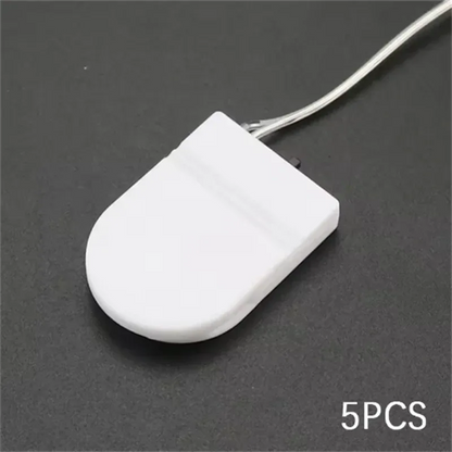 5PCS Single Slot CR2032 CR 2032 Button Coin Cell Battery Holder Case Cover With ON-OFF Switch leads Wire 3V Battery Box