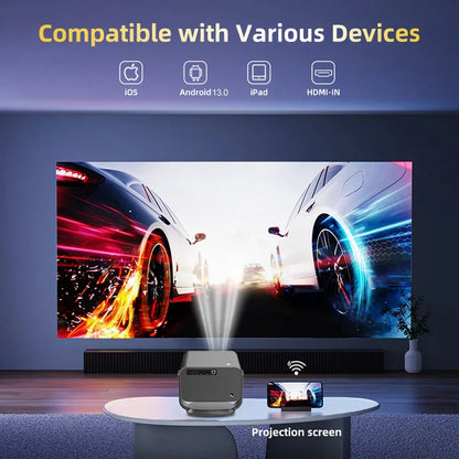 WZATCO P20 PLUS Android 13.0 Smart WiFi 6G 4K Full HD 1080P LCD LED Projector Auto Focus Video Home theater Proyectors with RJ45