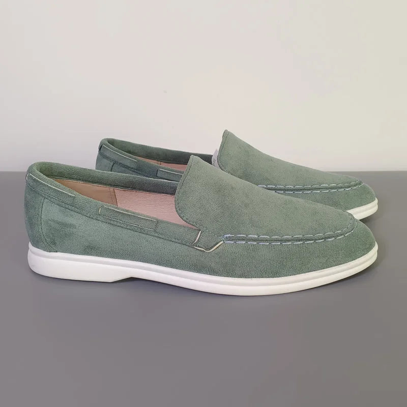 Fashion Classic Suede Leather Loafers Men Casual Shoes Luxury Brand Mens Breathable Slip on Driving Shoes Moccasins