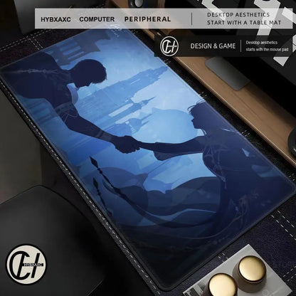 Xavier Love And Deepspace Game Mousepad Large Gaming Mouse Pad LockEdge Thickened Computer Keyboard Table Desk Mat