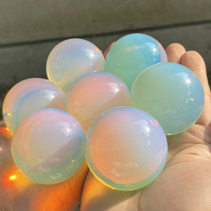 1pc Opalite Quartz Ball Crystal Sphere Divination Ethically Sourced Mineral Reiki Crystal Ball Gift Valentine's Day Gift Home De