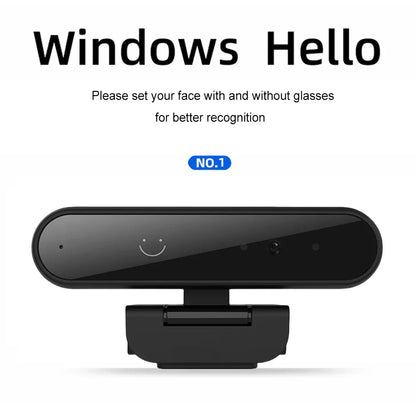 Facial Recognition Webcam Windows Hello 1MP 720P/2MP 1080P Web Camera IR Facial Recognition Login For Laptop PC Camera with Mic