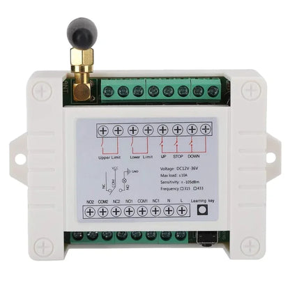 Universal 12V-36V 2-channel wireless motor RF remote control relay module switch receiver motor front and rear electric doors