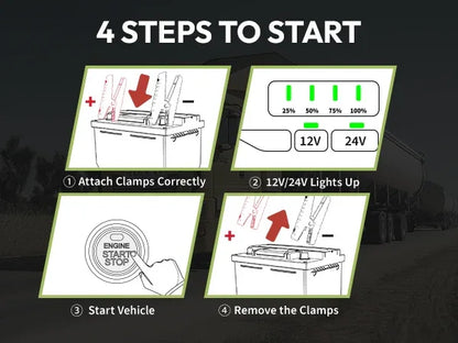 YESPER 24V Jump Car 6000A Peak Jump Starter For car Truck Portable Truck Battery Starting Device External battery