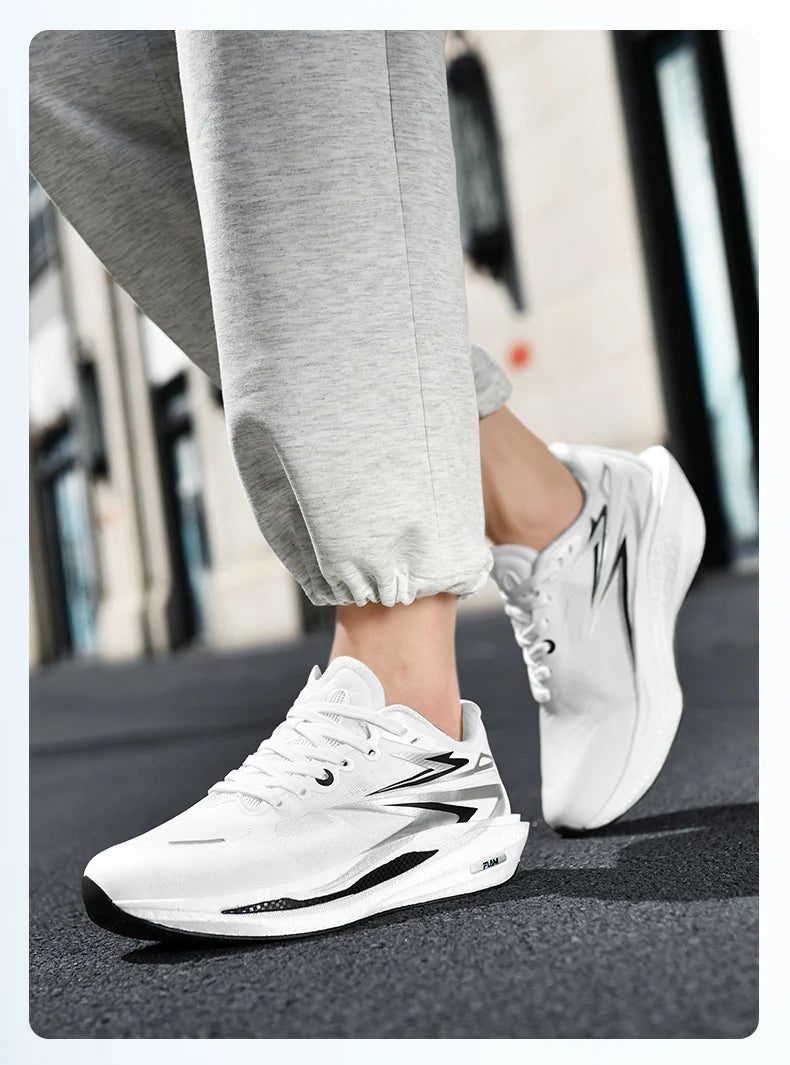 Men's Running Shoes Jogging Breathable Mesh Cushioning Non-Slip Outdoor Casual shoes Couple Trainer Race Sneakers Off-road Shoes