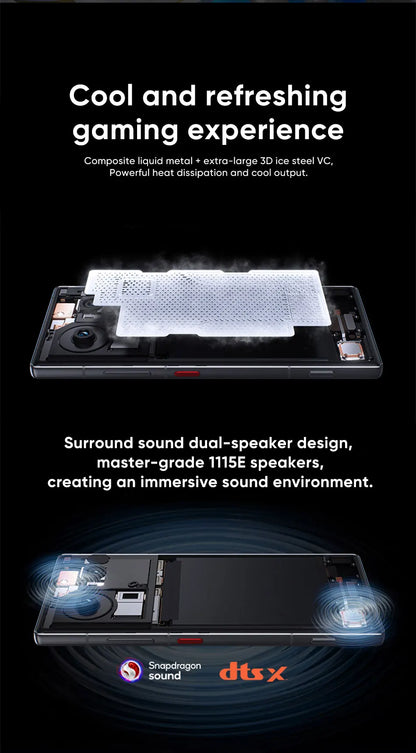 nubia Z80 Ultra 5g Smartphone Global Version Snapdragon 8 Elite Gen 5 6.85'' 144Hz OLED Display 7200mAh 80W Fast Charging 64Mp