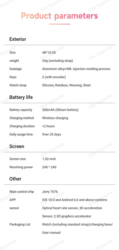 7 in 1 Strap Smart Watch Sports Watch Men Women AMOLED Screen GPS Bluetooth Calls Waterproof SmartWatch for Android IOS 2025 New