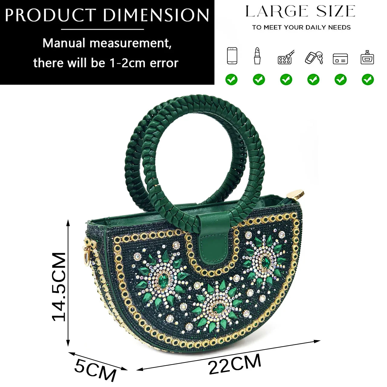 Venus Chan 2024 Summer New Design Specials Italian Women Shoes and Bag Set Fuchsia Color Comfortable High Heels With Rhinestone