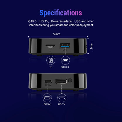 2025 New T1+ 8K HD TV Box Android 16.0 RK3518 Quad Core 8GB RAM 128GB ROM Dual Wifi 2.4G/5.8G Home Theater Media Player
