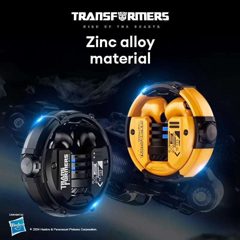 100% Original TRANSFORMERS TF-T23 TWS Bluetooth 5.4 Gaming Earphones Headphones Music Dual Mode Earbuds Choice High Quality