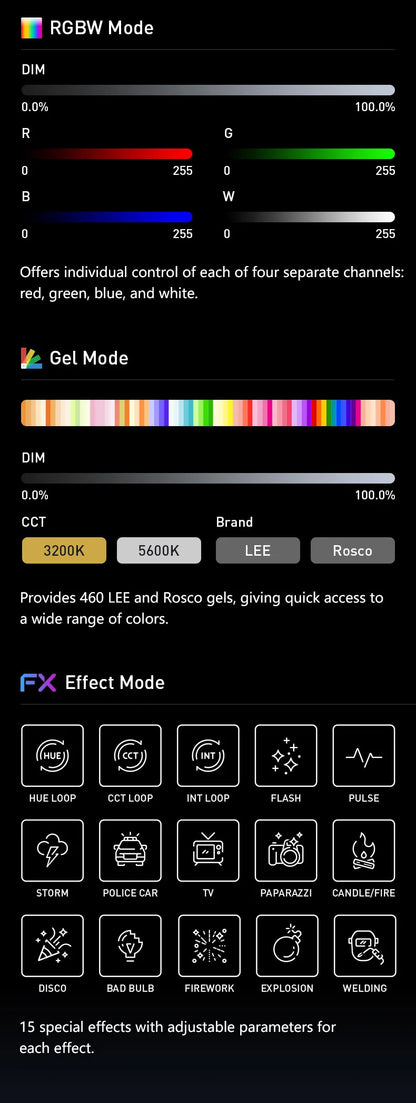 Nanlite FC-720B FC-720C Bowens Mount Video COB Fill Lighting Smart APP Control Bi-color / RGB 2 Version Available for Filmmaking