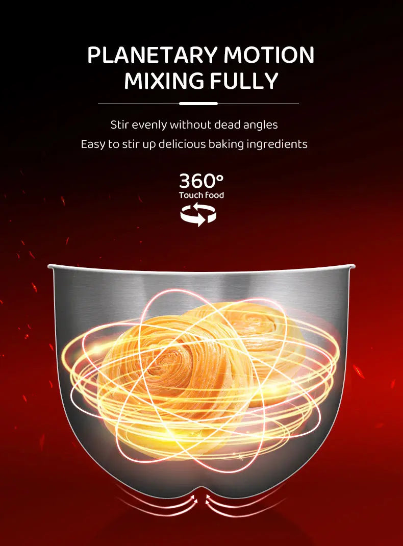 Household Stand Mixer High Power Capacity 2200W 10L Cake Bread Dough Mixer Planetary Electric Home Kitchen Appliance Food Mixer