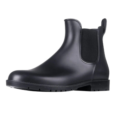 Evshine Fashion Short Rain Shoes For Women New Lady Chelsea Boots Outdoor Anti-slip Waterproof Rain Boots Sodt Rubber Ankle Boot