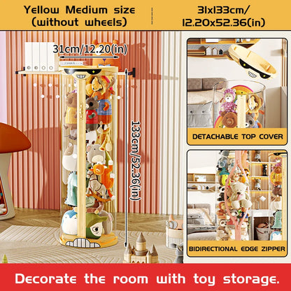 Extra Large Toy Storage Bucket Organize Home Plush Toys Neatly Sunglasses Smiley Design Top Can Place Figurines