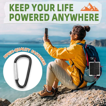 Solar Panel 10W With USB Waterproof Outdoor Hiking And Camping Portable Battery Mobile Phone Charging Bank Charging Panel 6V