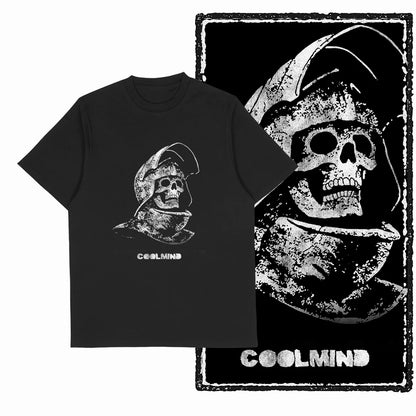 Coolmind U4 Streetwear Cool Print Exclusive Graphic T shirt fo men 100% Cotton Big Size vintage BLACK men's novelty tee shirt