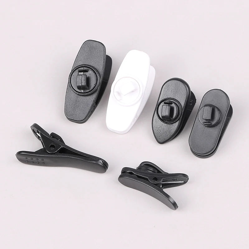 10PCS Earphone Cable Wire Clip Cord Collar Plastic Nip Clamp Organization Holder Headset Audio Line Protable