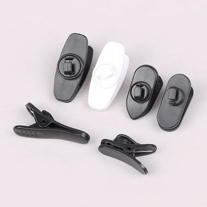 10PCS Earphone Cable Wire Clip Cord Collar Plastic Nip Clamp Organization Holder Headset Audio Line Protable
