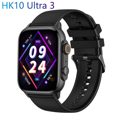 HK10 Ultra 3 AMOLED Smart Watch Ultra 1GB Always-on Display Sports Fitness Tracker Bluetooth Call Women Men Smartwatch