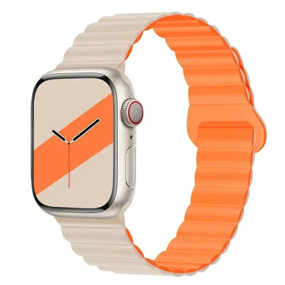NEW Original Liquid Silicone Magnetic bands for Apple watch band Ultra 2 Series 9 SE iwatch 42mm 44mm 45mm 49mm 38mm 40mm 41mm