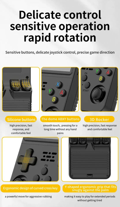 New R36HD Retro Handheld Video Game Console ARKOS System 3.5 Inch IPS Screen Classic Portable Pocket Video Player Games Boy Gift