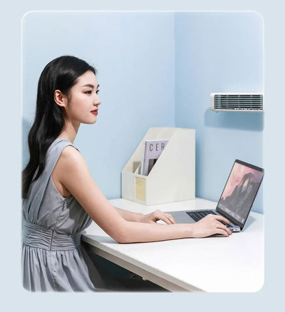 New remote control Wall-mounted Leafless Fan Portable USB Charging Office Air Conditioning Fan Desktop Large Wind Cooling Tower