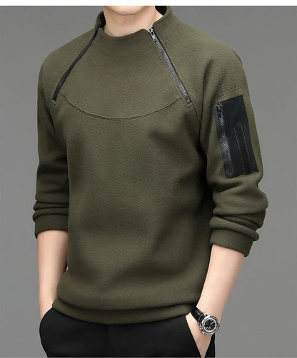 Men's Sweatshirs Spring Fall Long-sleeved T-shirt Top Loose Trend Round Neck Bottoming Shirt Lightweight Casual Sports