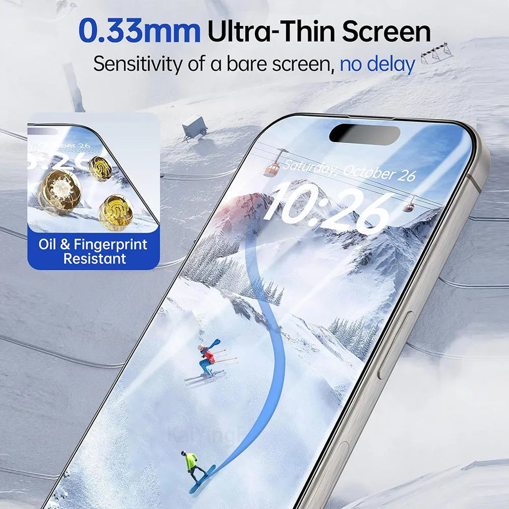 4Pcs Full Cover Tempered Glass For iPhone 16 11 12 13 14 15 Pro Max Anti-Burst Screen Protector For iPhone 7 8 XR XS Max Glass