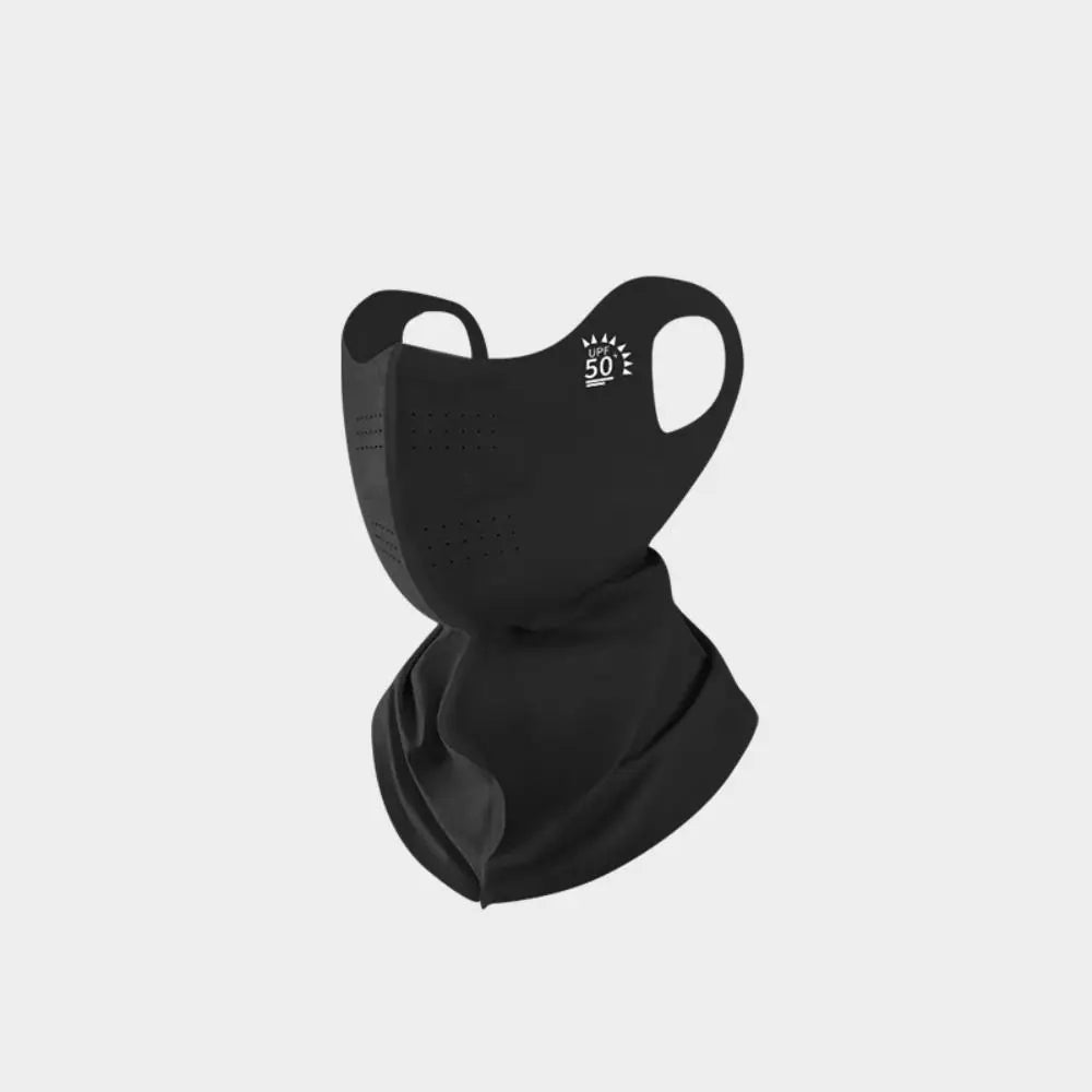 Summer Ice Silk Sun Protection Mask UPF50+ Breathable Women Face Mask Canthus Protection Half Face Face Shield for Golf Sports
