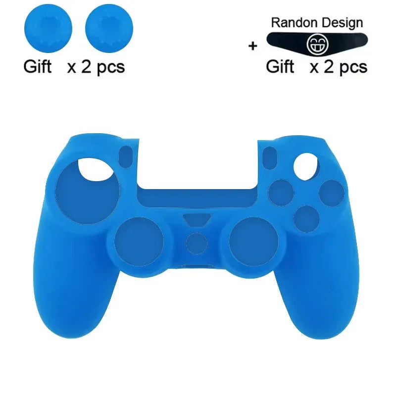 DATA FROG Silicone Protective Case for PS4 Controller – Anti-Slip Soft Cover for PS4 / PS4 Pro / PS4 Slim Gamepad
