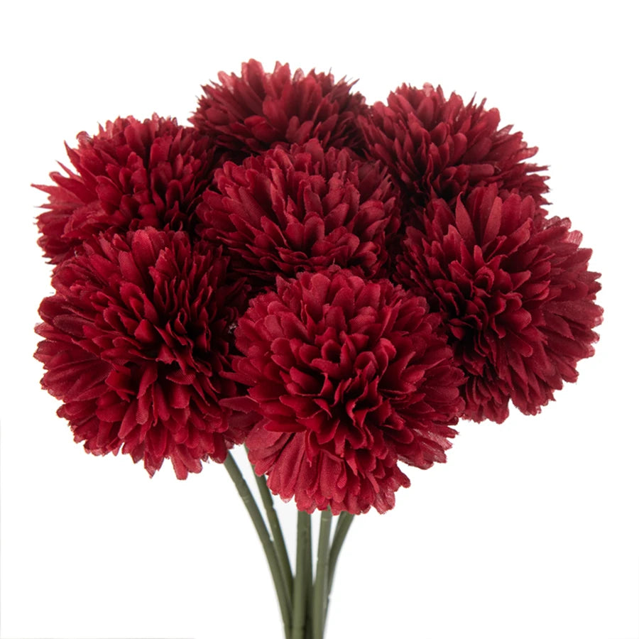 3/5PCS Silk Hydrangea Pompon Home Decor Scrapbooking Wedding Festival Wreath Bridal Accessories Clearance Artificial Flowers Diy