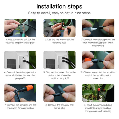WiFi Tuya Smart Watering Machine Automatic Micro-drip Irrigation System Plants Controller System Irrigation Tool Alexa Google